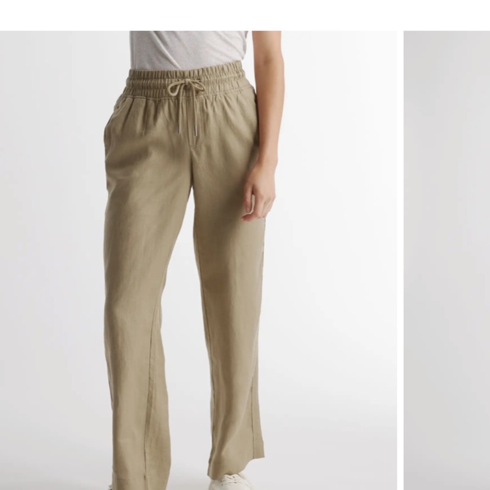 Quince Tan Wide Leg Pants